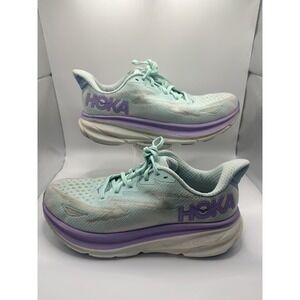 Size 9 - Hoka One One HOKA Clifton 9 Wide Sunlit Ocean Lilac Mist W